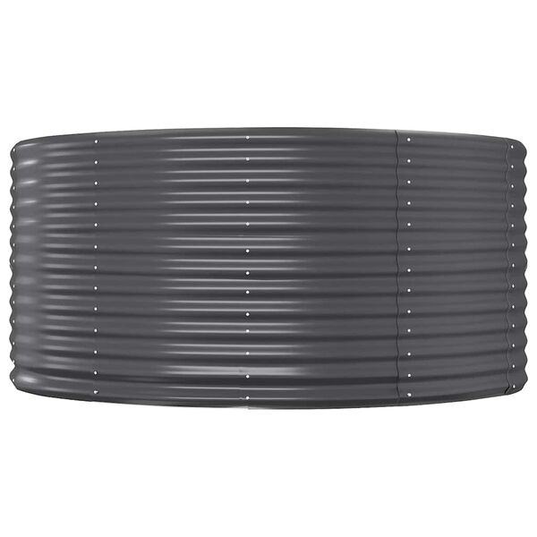 vidaXL Vyv&yacute;&scaron;en&yacute; z&aacute;hradn&yacute; z&aacute;hon antracit 447x140x68 cm pozinkovan&aacute; oceľ