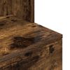 vidaXL Nočný stolík dymový dub 39x35x125 cm kompozitné drevo