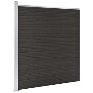 vidaXL Plotov&yacute; panel WPC 175x186 cm čierny