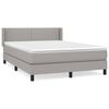 vidaXL Boxspring posteľ s matracom bledosiv&yacute; 140x190 cm l&aacute;tka