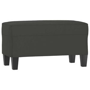vidaXL Lavica tmavosiv&aacute; 70x35x41 cm l&aacute;tka z mikrovl&aacute;kna
