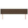 vidaXL Čelo postele so z&aacute;hybmi tmavohend&eacute; 183x16x78/88 cm l&aacute;tka