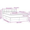 vidaXL Posteľn&yacute; r&aacute;m boxspring s matracom čierny 160x210 cm zamat