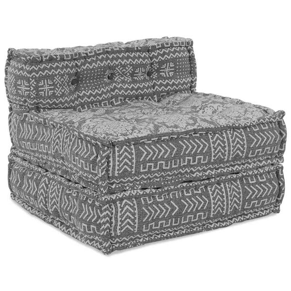 vidaXL Modulárna pohovka Svetlosivá 70 x 70 x 56 cm látka