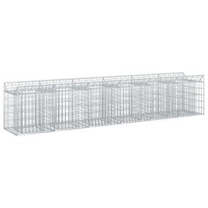 vidaXL Gabi&oacute;nov&aacute; vyv&yacute;&scaron;en&aacute; posteľ 2 ks 300 x 50 x 60 cm Strieborn&aacute;