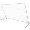 vidaXL Futbalov&aacute; br&aacute;nka so sieťou, oceľ 240x90x150 cm, vysokokvalitn&aacute;