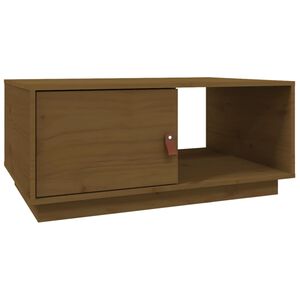 vidaXL Konferenčn&yacute; stol&iacute;k medovo-hned&yacute; 80x50x35,5 cm borovicov&yacute; mas&iacute;v