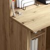 vidaXL Stôl Remeselný dub 71.5 x 31.5 x 106.5 cm Kompozitné drevo