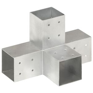 vidaXL Tr&aacute;mov&aacute; spojka v tvare X 81x81 mm pozinkovan&yacute; kov