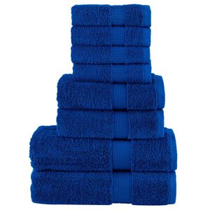vidaXL 8-dielna pr&eacute;miov&aacute; sada uter&aacute;kov SOLUND modr&aacute; 600 g/m&sup2;