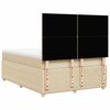 vidaXL Posteľn&yacute; r&aacute;m boxspring s matracom kr&eacute;mov&yacute; 160x200 cm l&aacute;tka
