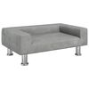 vidaXL Posteľ pre psa bledosiv&aacute; 70x45x26,5 cm zamat