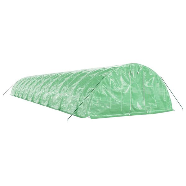 vidaXL F&oacute;liovn&iacute;k s oceľov&yacute;m r&aacute;mom zelen&yacute; 100 m&sup2; 20x5x2,3 m