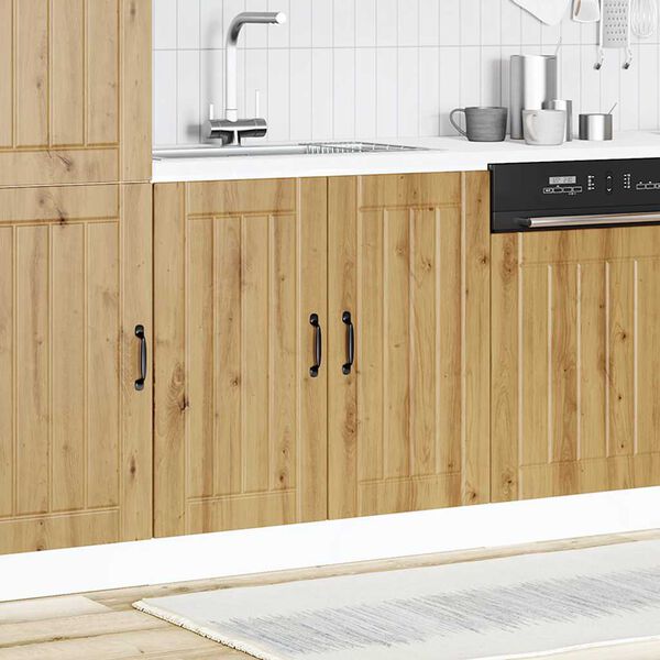 vidaXL Drezov&aacute; z&aacute;kladn&aacute; skrinka Lucca, dub artisan, kompozitn&eacute; drevo