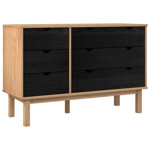 vidaXL Z&aacute;suvkov&yacute; kabinet so z&aacute;suvkou OTTA Čierna 111 x 43 x 73,5 cm