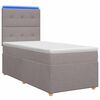 vidaXL Posteľ boxspring s matracom Sivohned&aacute; 90 x 190 cm L&aacute;tka