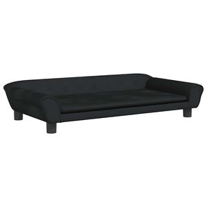 vidaXL Pelech pre psa, čierny 100x50x21 cm, zamat