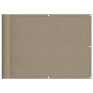 vidaXL Balk&oacute;nov&aacute; z&aacute;stena sivohned&aacute; 75x700 cm 100 % polyester oxford