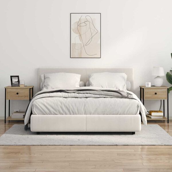 vidaXL Nočn&yacute; stol&iacute;k 2 pcs Sonoma dub 42 x 41 x 56 cm Kompozitn&eacute; drevo