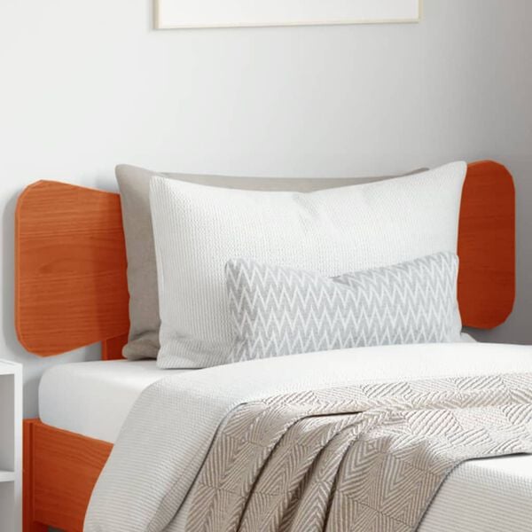 vidaXL Čelo postele voskov&eacute; hned&eacute; 100 cm mas&iacute;vna borovica