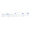 vidaXL TV skrinka s LED svetlami biela 270x35x40 cm