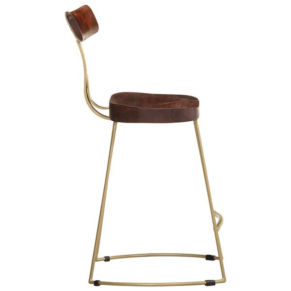 vidaXL Barové stoličky 2 ks 49x43x79 cm mangový masív