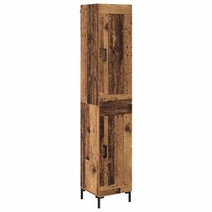 vidaXL Highboard Star&eacute; drevo 34,5 x 34 x 180 cm Kompozitn&eacute; drevo