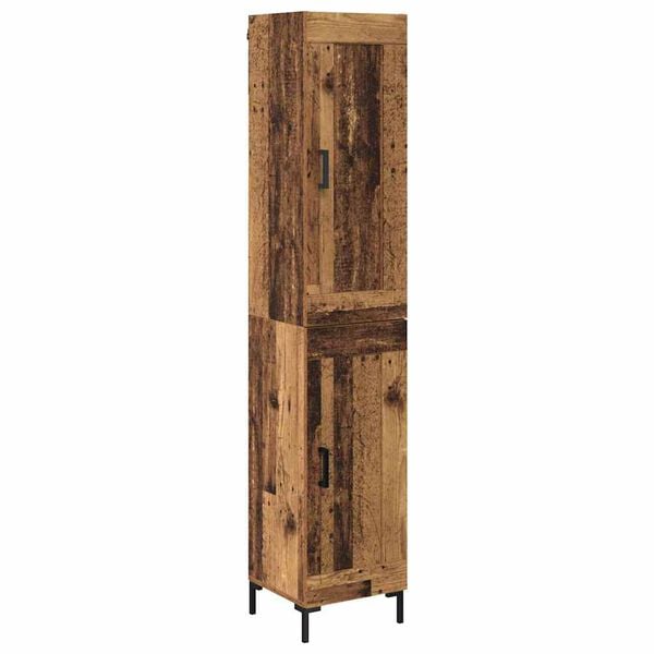vidaXL Highboard Star&eacute; drevo 34,5 x 34 x 180 cm Kompozitn&eacute; drevo