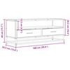 vidaXL TV skrinka dymov&yacute; dub 100x34,5x40 cm kompozitn&eacute; drevo a kov