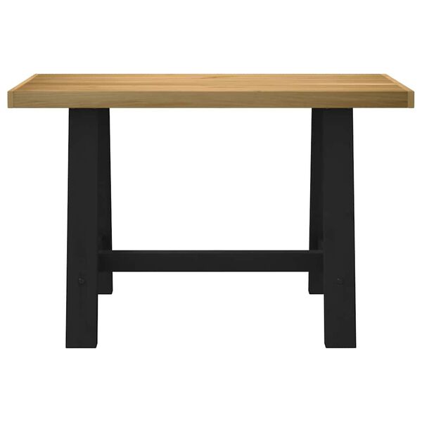 vidaXL písací stôl NOAIN v tvare A nohy 120x50x75 cm masív borovica