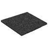 vidaXL Pad z gumov&yacute;ch gran&uacute;l na dvor Čierny 9 x 9 x 0,3 cm Guma