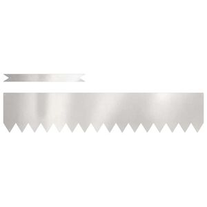 vidaXL Obrubn&iacute;k tr&aacute;vnika 50 pcs Strieborn&aacute; 100 x 0.05 x 20 cm