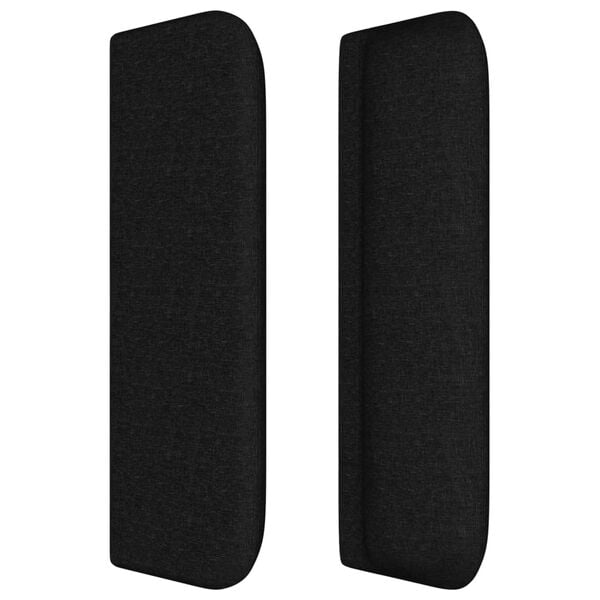 vidaXL Čelo postele so z&aacute;hybmi čierne 103x16x78/88 cm l&aacute;tka