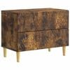 vidaXL Nočn&yacute; stol&iacute;k Dymov&yacute; dub 62 x 34,5 x 48 cm Kompozitn&eacute; drevo