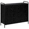 vidaXL Serv&iacute;rovacia skriňa Čierny dub 97 x 33 x 81 cm Kompozitn&eacute; drevo