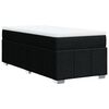 vidaXL Posteľn&yacute; r&aacute;m boxspring s matracom čierny 90x190 cm l&aacute;tka