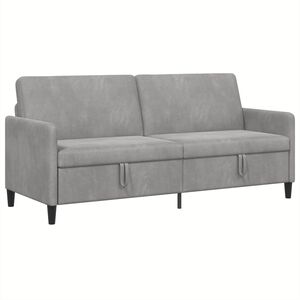 vidaXL Sofa s &uacute;ložn&yacute;m priestorom Svetlosiv&aacute; 192 x 78 x 87 cm Polyester