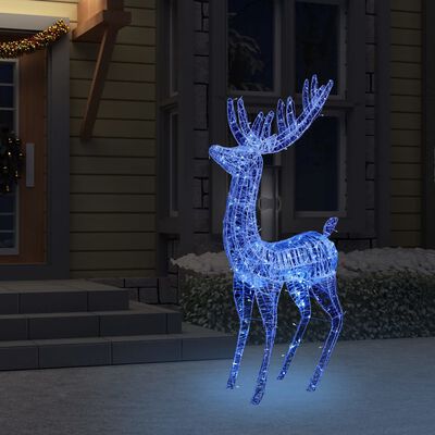vidaXL XXL Akrylový vianočný sob 250 LED 180 cm modrý