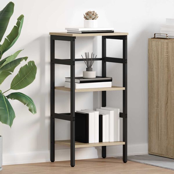 vidaXL Reg&aacute;l na knihy Sonoma dub 40 x 29,5 x 81 cm Kompozitn&eacute; drevo