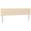 vidaXL Boxspring posteľ s matracom krémová 200x200 cm látka