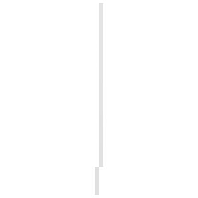 vidaXL Dvierka na umývačku, biele 59,5x3x67 cm, drevotrieska