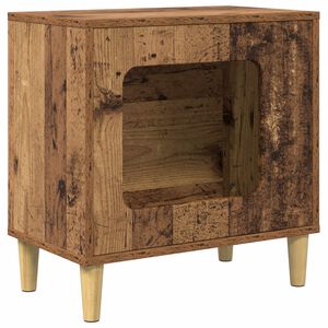 vidaXL Mačka Dom Star&eacute; drevo 51 x 30 x 52 cm Kompozitn&eacute; drevo