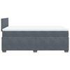 vidaXL Posteľn&yacute; r&aacute;m boxspring s matracom tmavosiv&yacute; 90x190 cm zamat