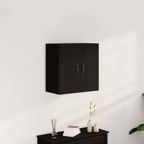 vidaXL Nástenná skrinka, čierny dub, 60x31x60 cm, imitácia dreva