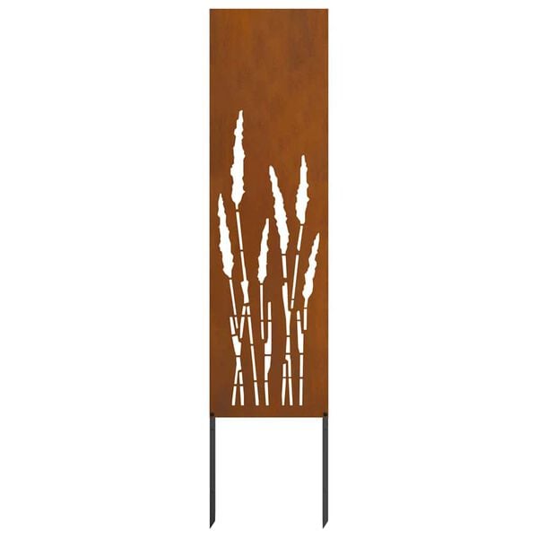 vidaXL Záhradná clona na súkromie Rezací Hrdzavý 32 x 140 cm