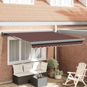 vidaXL Automaticky zaťahovacia mark&iacute;za hned&aacute; 300x250 cm