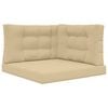 vidaXL Vank&uacute;&scaron; na vonkaj&scaron;iu pohovku Polyester B&eacute;žov&aacute; 80 x 80 x 8 cm