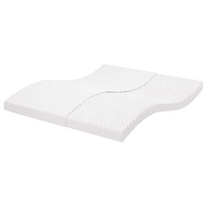 vidaXL Penov&yacute; matrac biely 200x210 cm 7 z&oacute;n tvrdosť 20 ILD