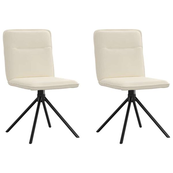 vidaXL Jedálenské stoličky 2 ks ľan