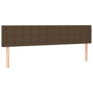vidaXL Čel&aacute; postel&iacute; tmavohned&eacute; 180x5x78/88 cm l&aacute;tkov&eacute;